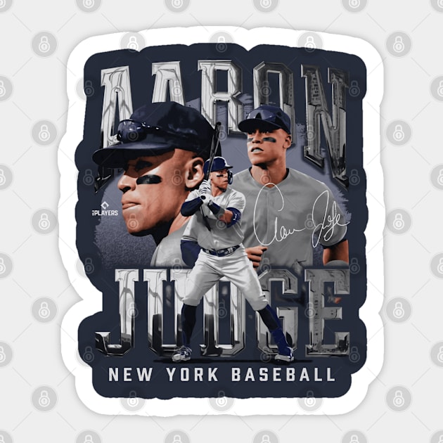 Aaron Judge New York Y Vintage Sticker by Jesse Gorrell